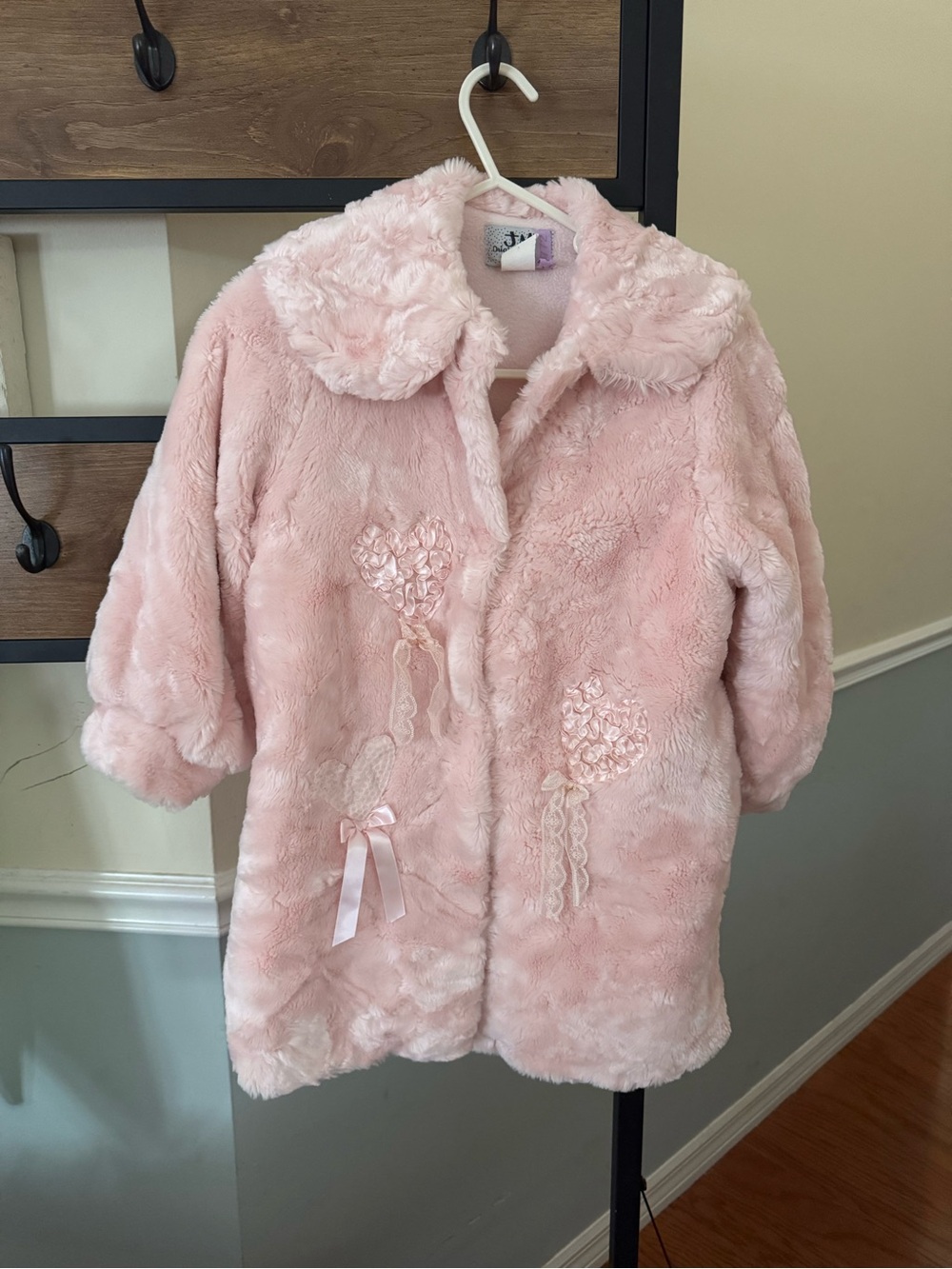 Jm collection little girls pink coat